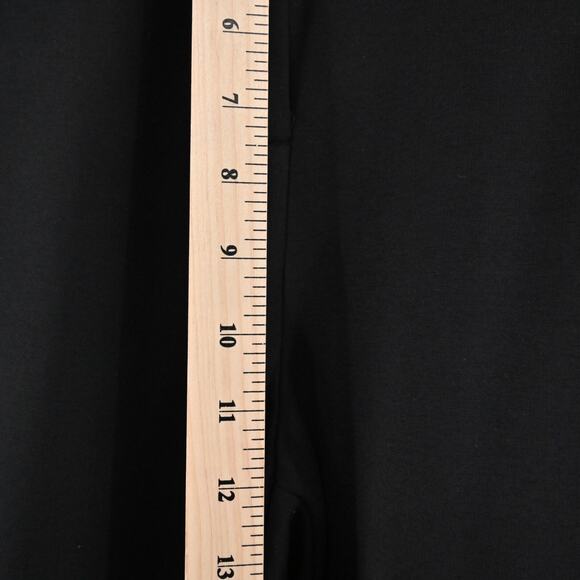 EILEEN FISHER Womens Pants Size L Classic Black Straight Leg Trousers Corpcore - Picture 10 of 11